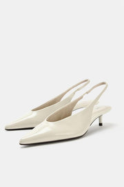 Chaussure en cuir à petit talon