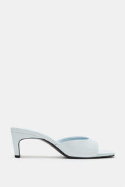 Mule en cuir à talon