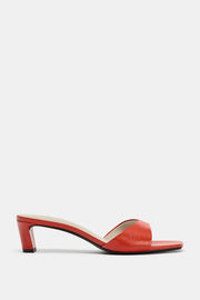 Mule en cuir à talon