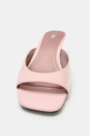 Sandale compensée en cuir