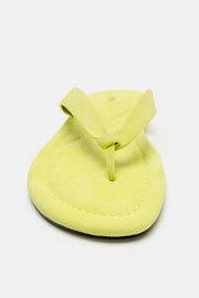 Sandale plate en cuir