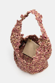 Sac seau en raphia