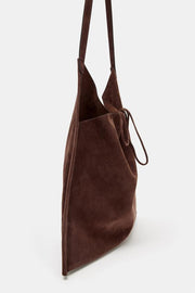 Sac plat en cuir avec nœud