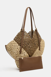 Sac cabas à corps tressé