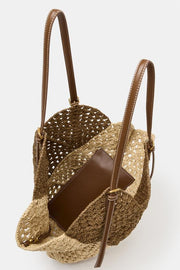 Sac cabas à corps tressé