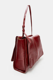 Mini cabas en cuir à double poche
