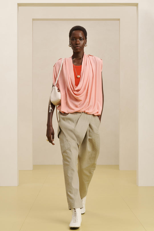 Pantalon drapé