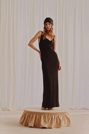 Robe longue drapée Marisa Berenson x